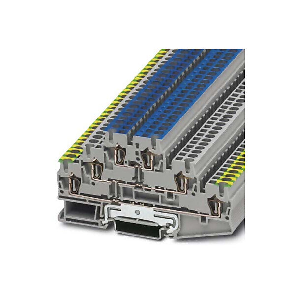 Phoenix Contact Dreistock-Klemme grau ST 2,5-PE/L/N